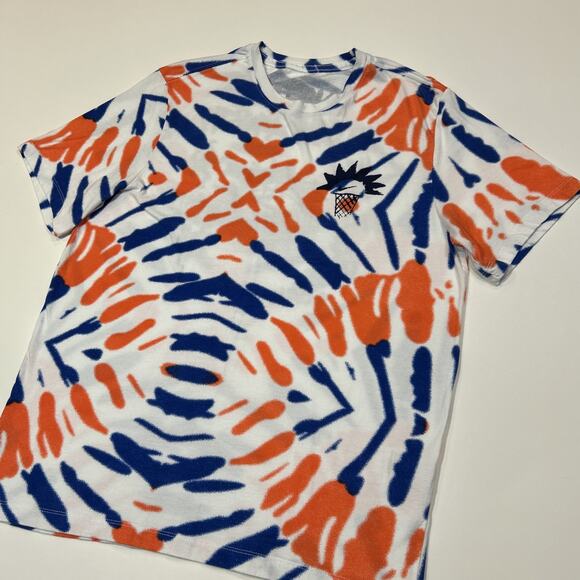 Nike Tee Shirt Mens Size Large Tie Dye Basketball Block Party Dunk Contest Logo - Picture 4 of 13